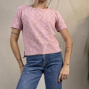 Armani Exchange Marled Pink Tee